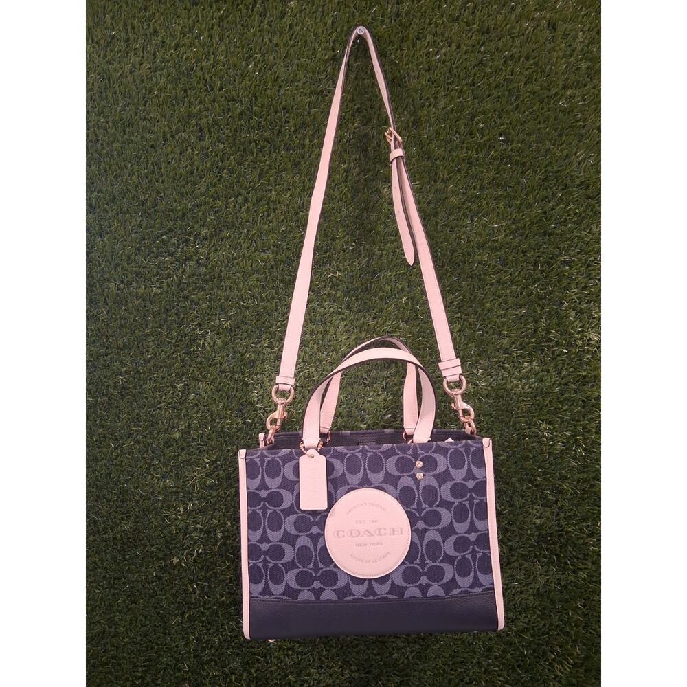 Coach Dempsey Carryall Signature Jacquard Denim Multi NWOT